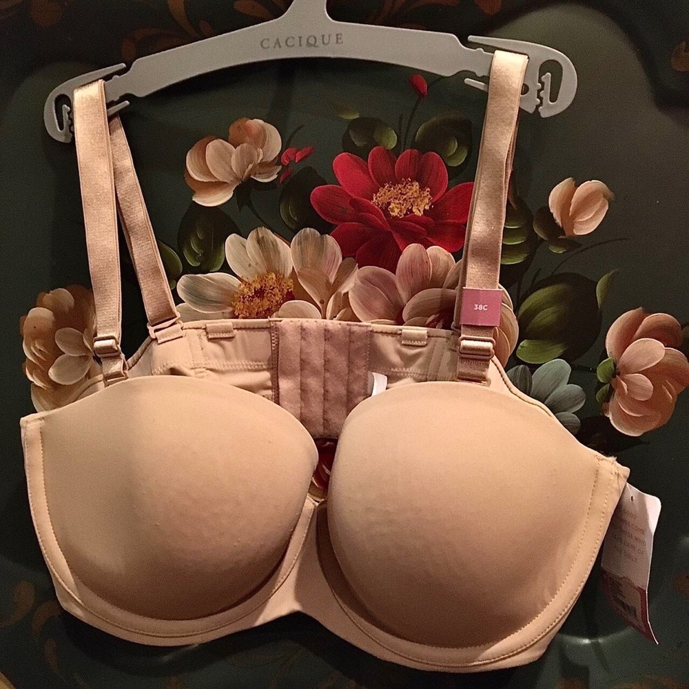 Cacique Lightly Lined Multiway Strapless Bra with Removable Straps